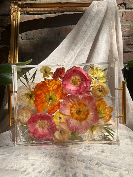 Peony & Poppy Tray image 0