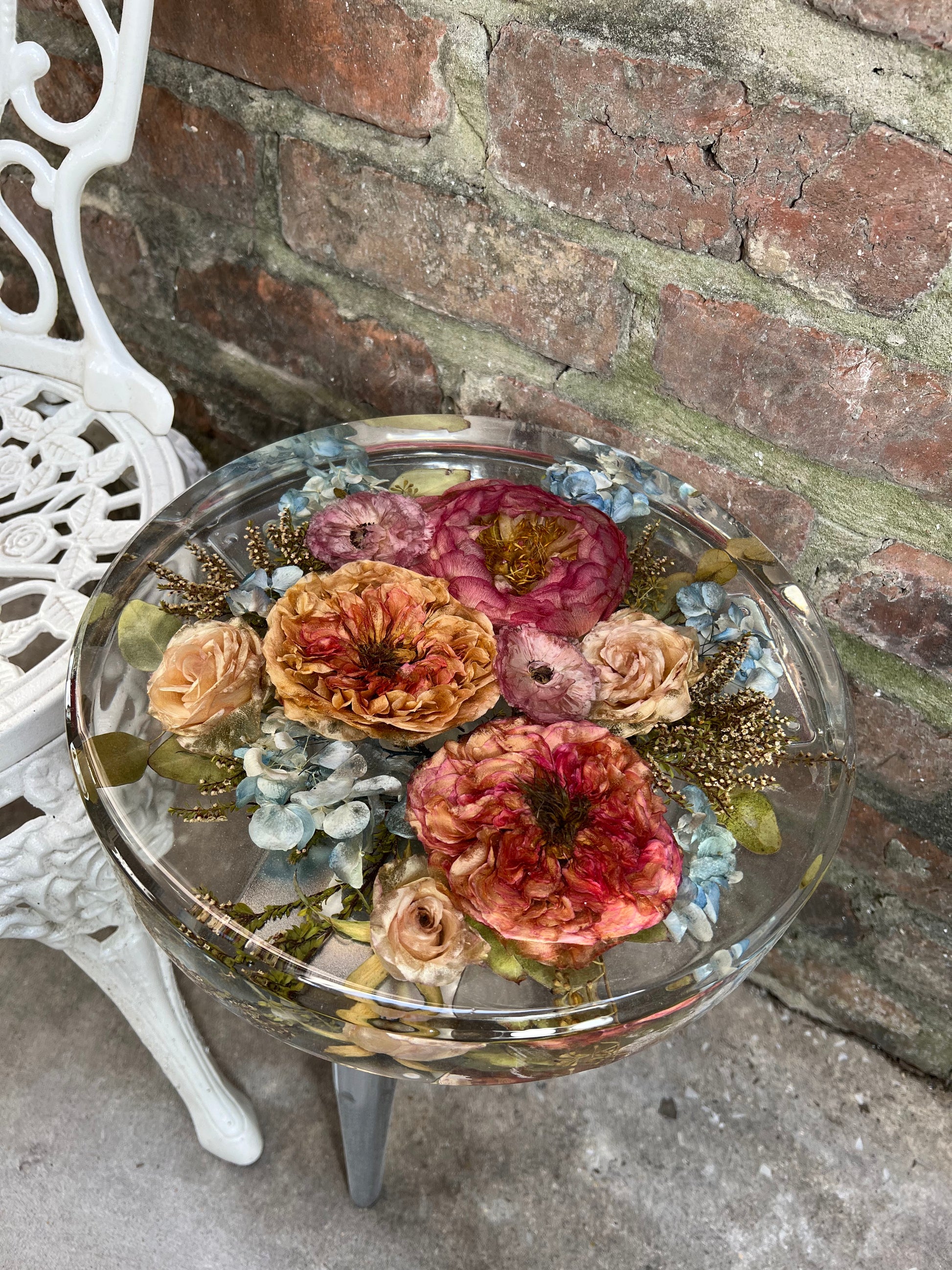 Coral Peony Side Table image 1
