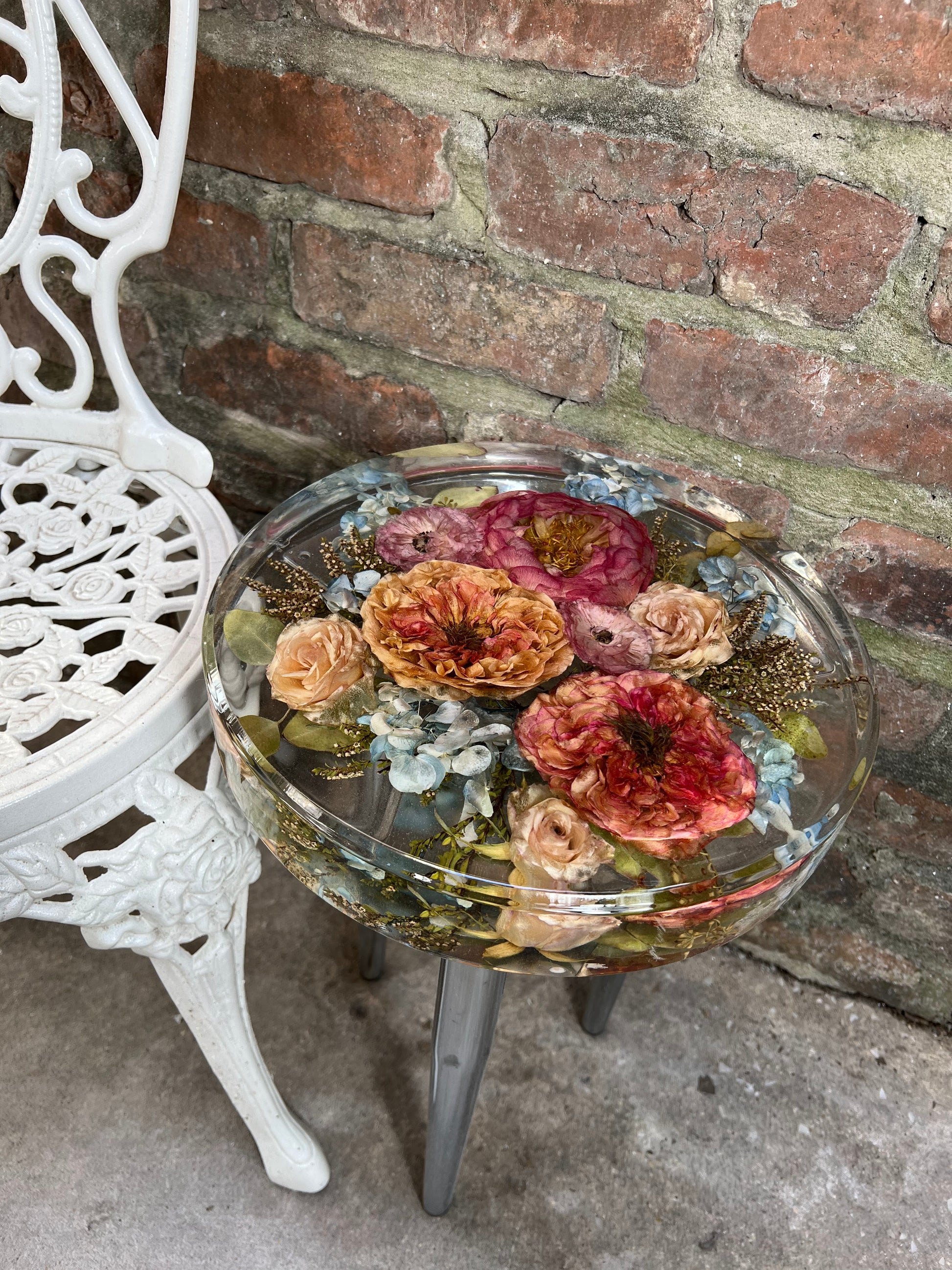 Coral Peony Side Table image 2